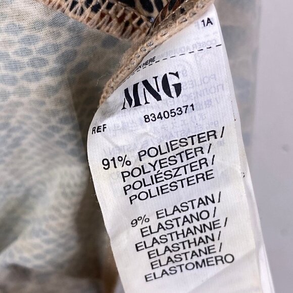 Mango Snakeskin Degaje Cowl Slip Dress Brown XS MINT - Picture 9 of 11